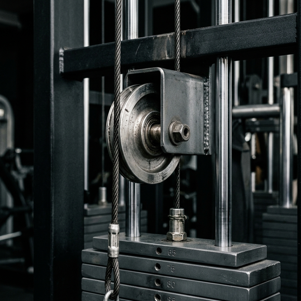 Gym Pulley and Weight Stack