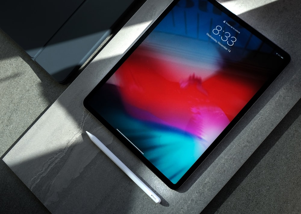 Person using an iPad Pro