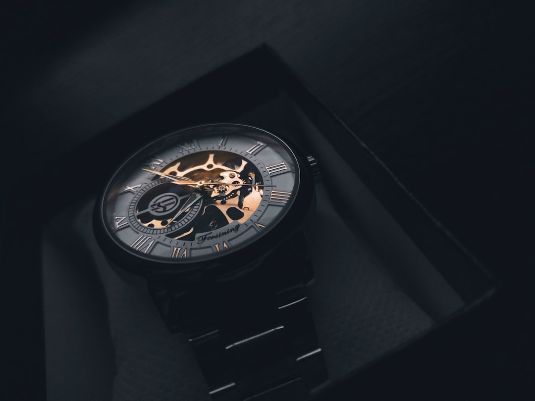 Mechanical watch on wrist