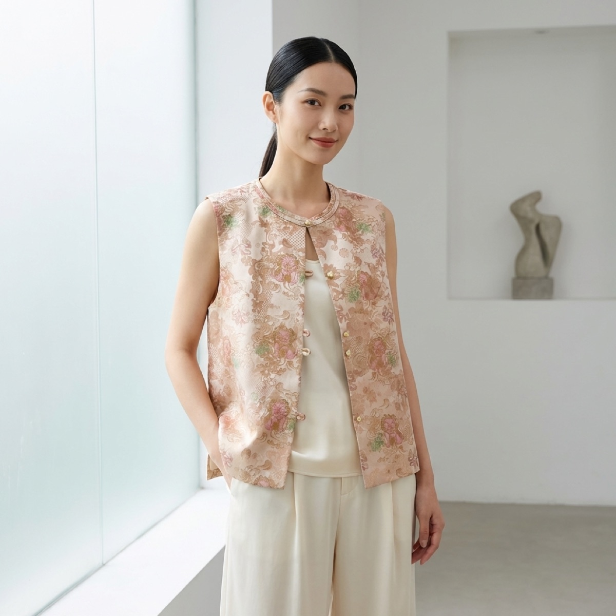 Luxe Orienta 19 Momme Mulberry Silk Pajama Set