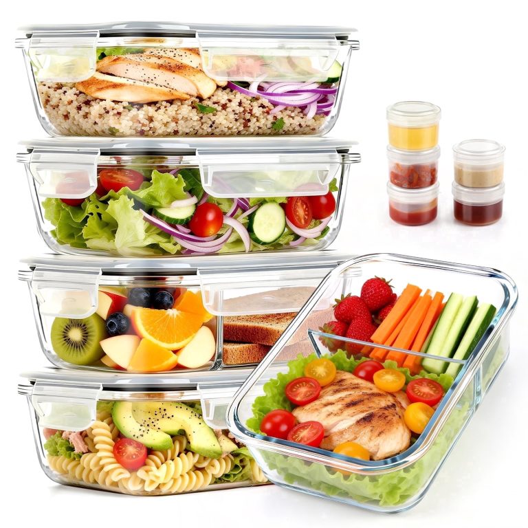 Taimasi Storage & Kitchen Organizers Compared: 22oz Glass Food Containers, 30oz Meal Prep Set, or Movable Wire Rack?